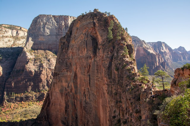 Viaje con tienda de campaña por el Oeste Americano - Blogs of USA - Zion National Park, trekking vertiginoso hacia Angel´s Landing (8)