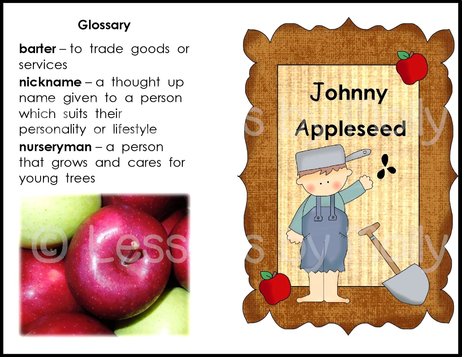 Lessons by Molly Johnny Appleseed