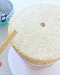 Drip cake de doble altura: Un pastel de cumpleaños feliz