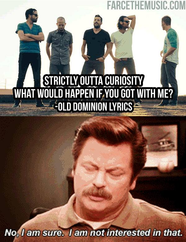 Farce the Music Ron Swanson vs. Old Dominion