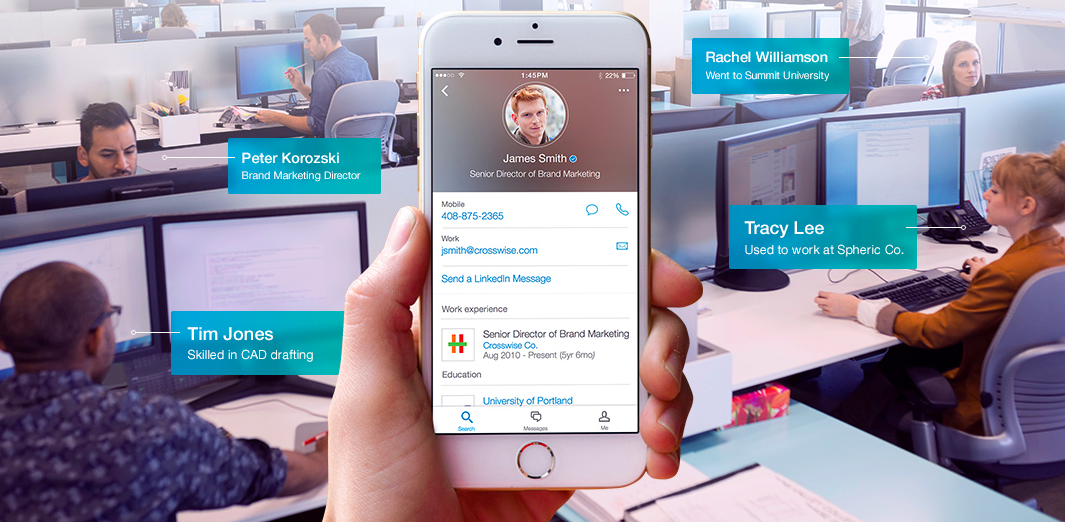LinkedIn新App，改善百人企業的員工聯絡網