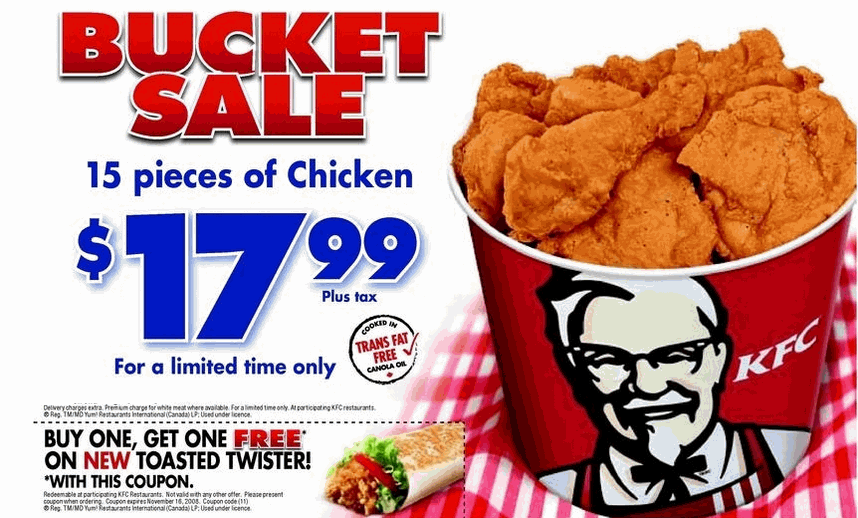 KFC Offers Today 20 OFF Online Coupon Code For 2018