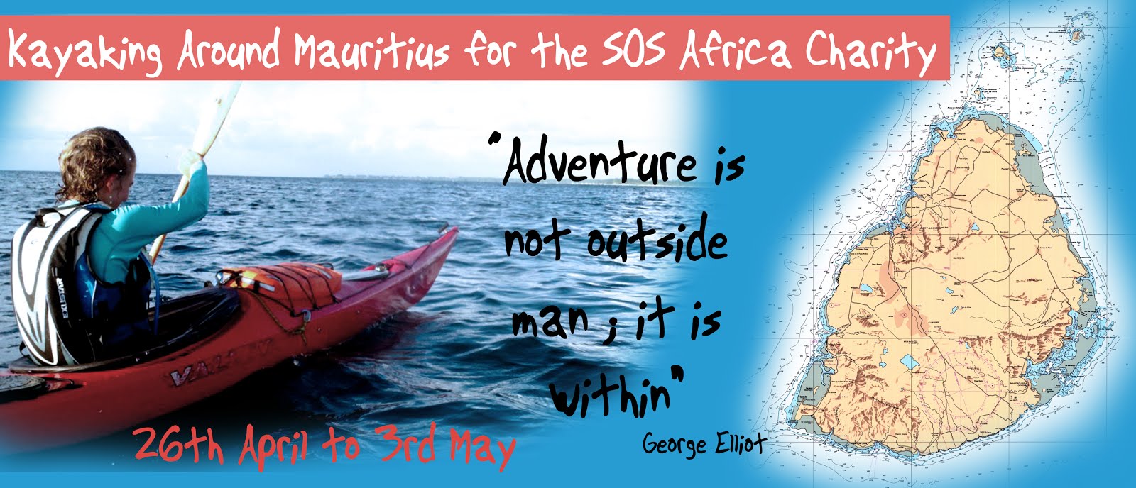 Kayaking Around Mauritius for SOS Africa Charity