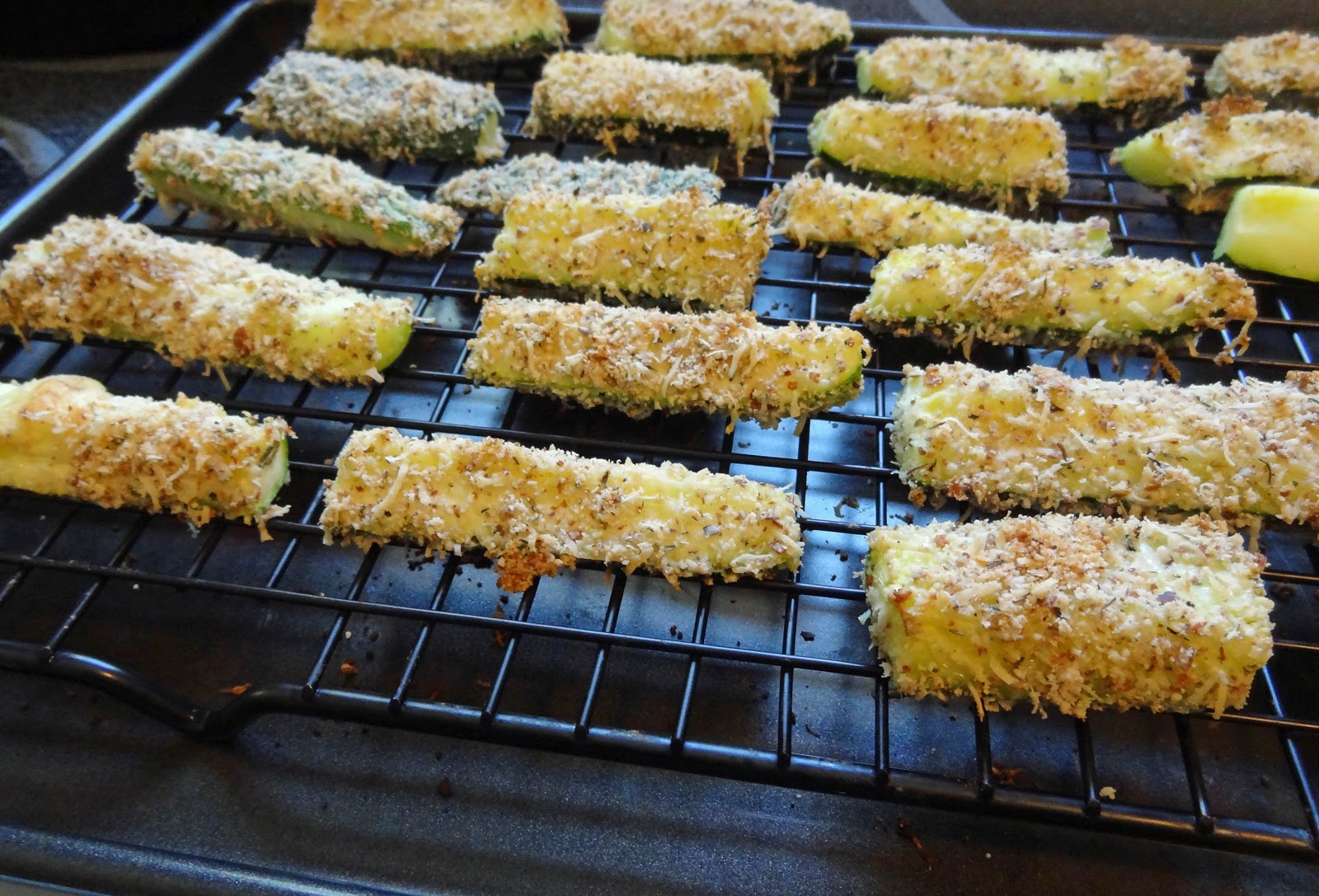 Salted Paleo Baked Zucchini Sticks