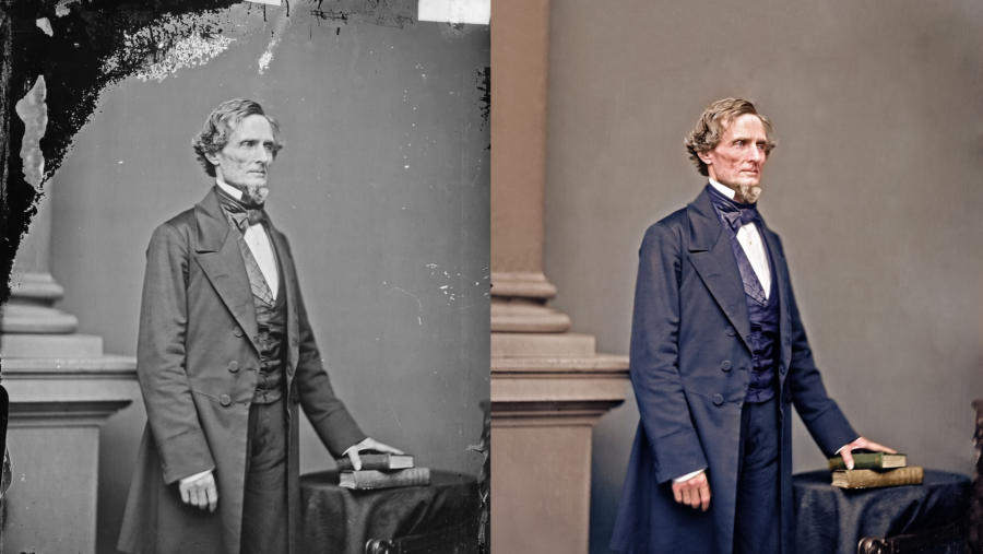 Confederate States President, Jefferson Davis.