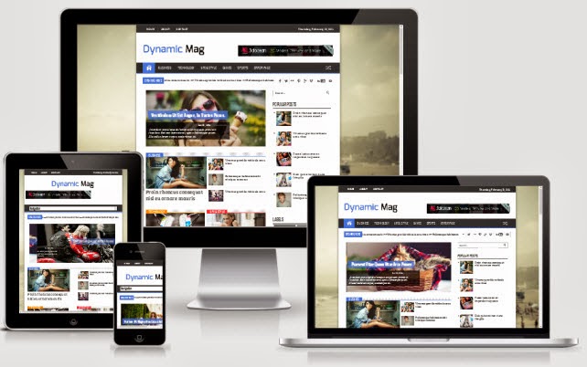 Dynamic Mag Responsive Blogger Template | King Gecko Template