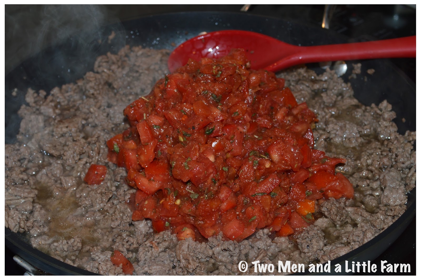 Two Men and a Little Farm FRESH TOMATO PASTA SAUCE RECIPE