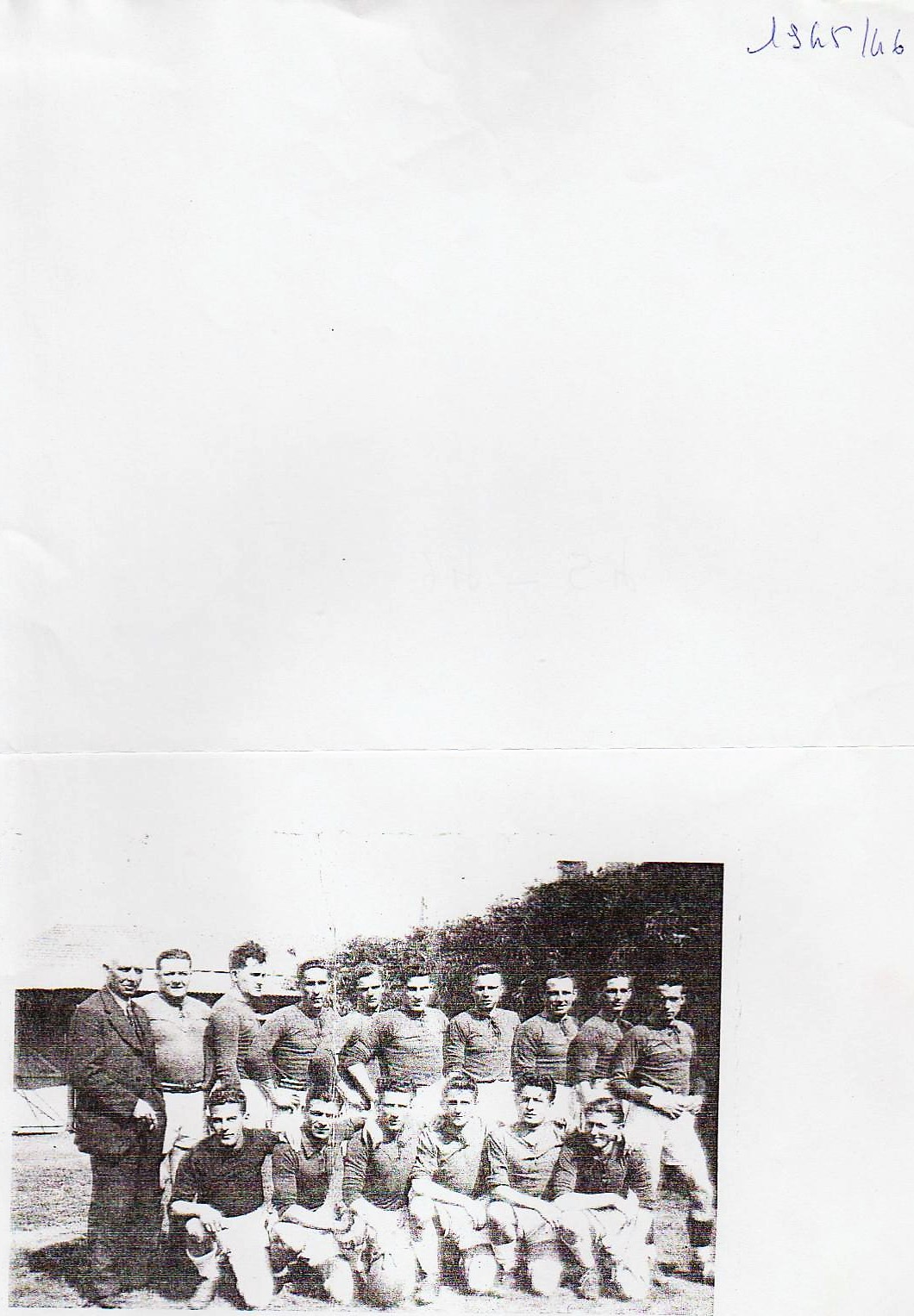 YPFRUGBY SAISON 1945 1946 EXCELLENCE B