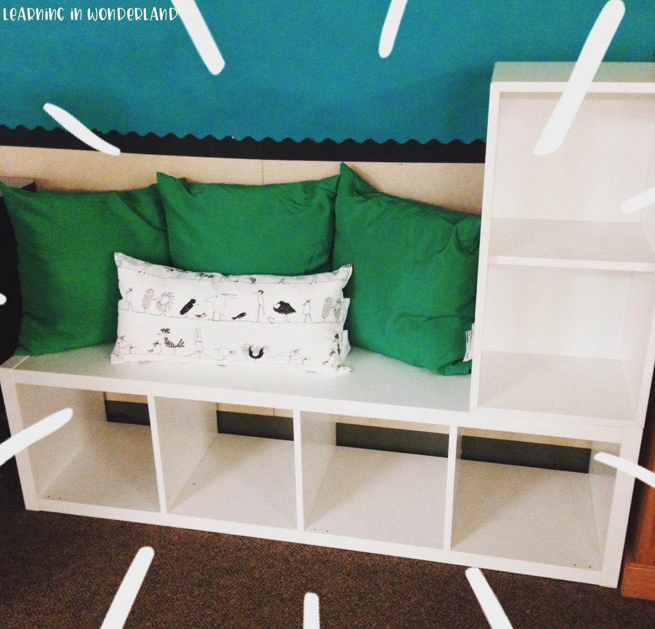 Ikea Bookcase Turned Bench Learning In Wonderland