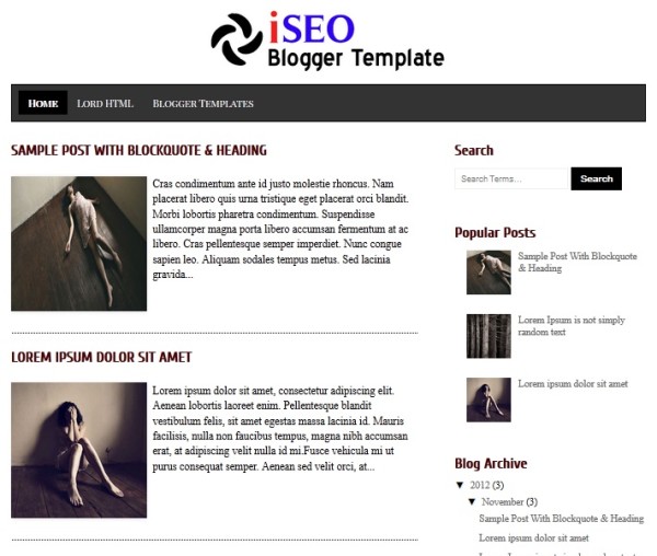 iSEO Blogger Template