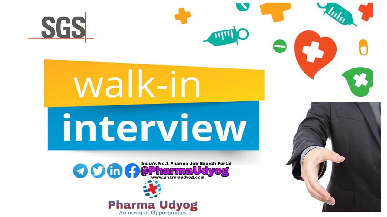 SGS India Pvt. Ltd WalkIn Interviews for Lab Chemist 28 to 30