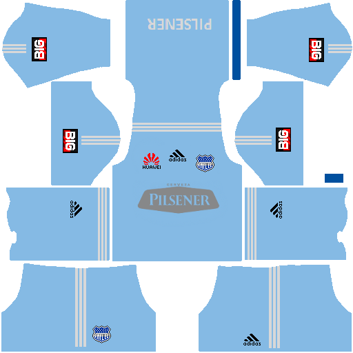 UNIFORMES ECUATORIANOS PARA DREAM LEAGUE SOCCER KIT DE EMELEC PARA