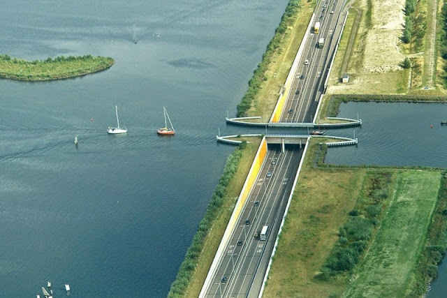 पानी के नीचे से करें गाड़ी ड्राइव- नीदरलैंड में बना है यह जलसेतु