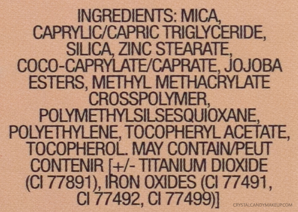 TheBalm Photobalm Powder Foundation Ingredients