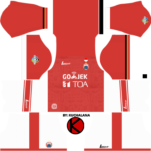 Persija Jakarta Kits 2017/2018 - Dream League Soccer - Kuchalana