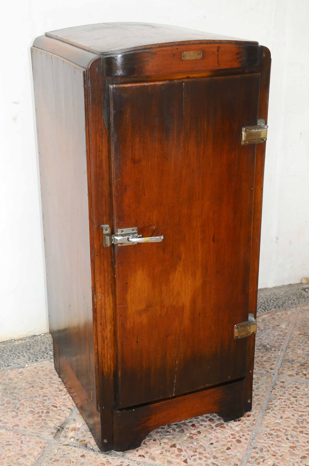Old Vintage Gallery Antique Wood Refrigerator Indische Koelkast