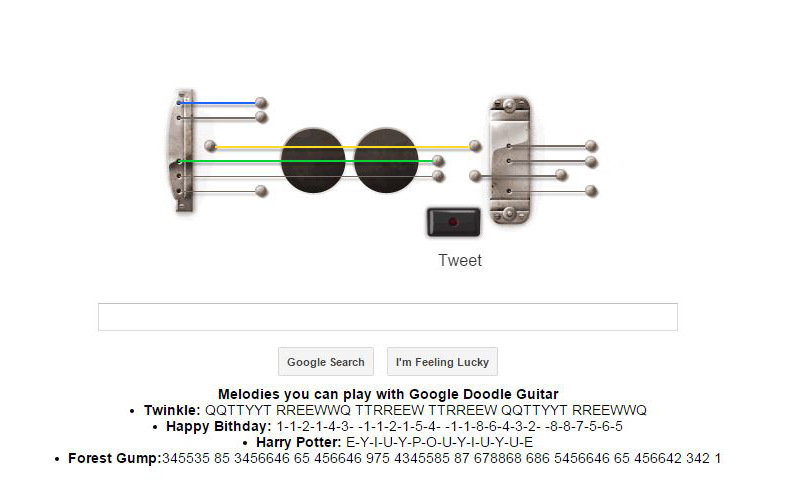 Les Paul Interactive Music Google Doodle With Record Option