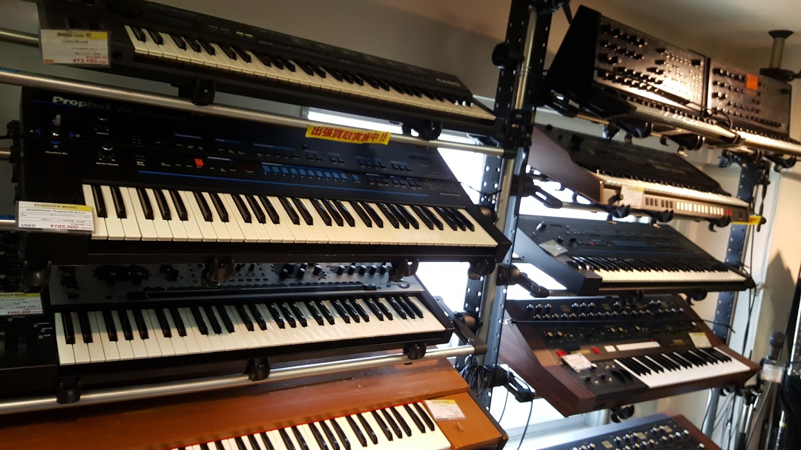 JonDent Exploring Electronic Music Synthesizer shopping in Tokyo