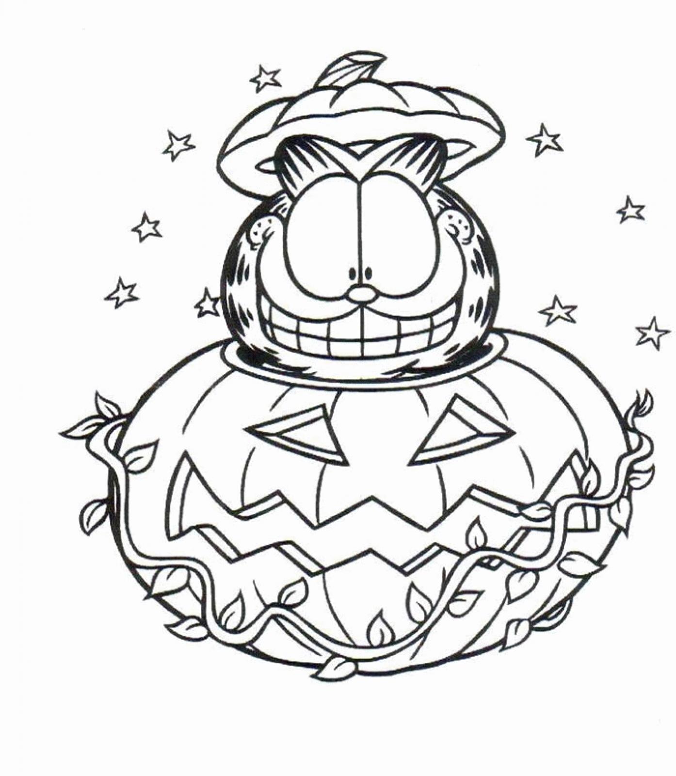 garfield the cat coloring pages - photo #24