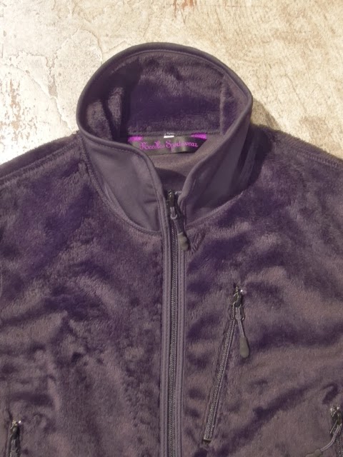 needles sportwear micro fleece pipping jacket black