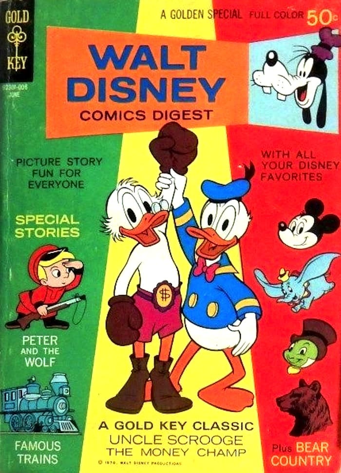 Walt Disney Comics Digest 22 Carl Barks reprints Pencil Ink