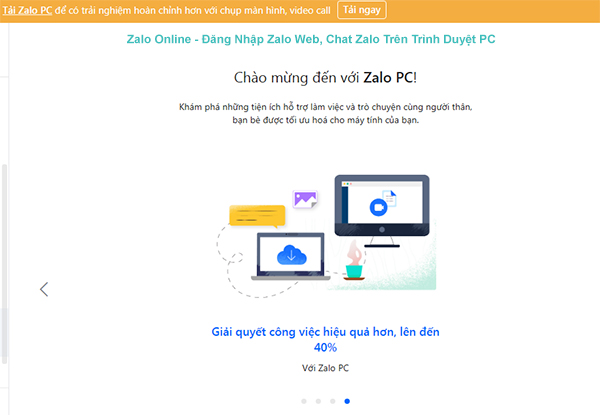 Zalo Online - Đăng Nhập Zalo Web, Chat Zalo Trên Trình Duyệt PC a