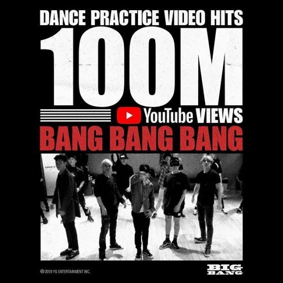 Yang Hyun Suk, Big Bang'in koreografi videosunun 100 milyon izlenmeye ulaşmasını kutladı