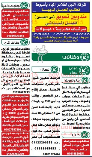 وظائف جريدة الوسيط بالكويت الجمعة 18 يناير 2019