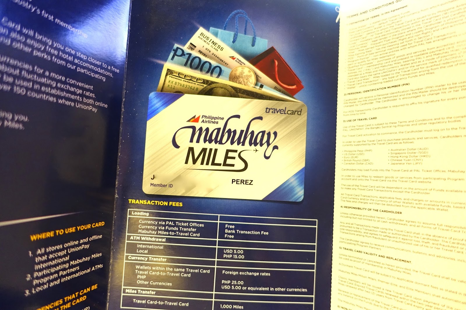 jin loves to eat PAL Mabuhay Miles Travel Card
