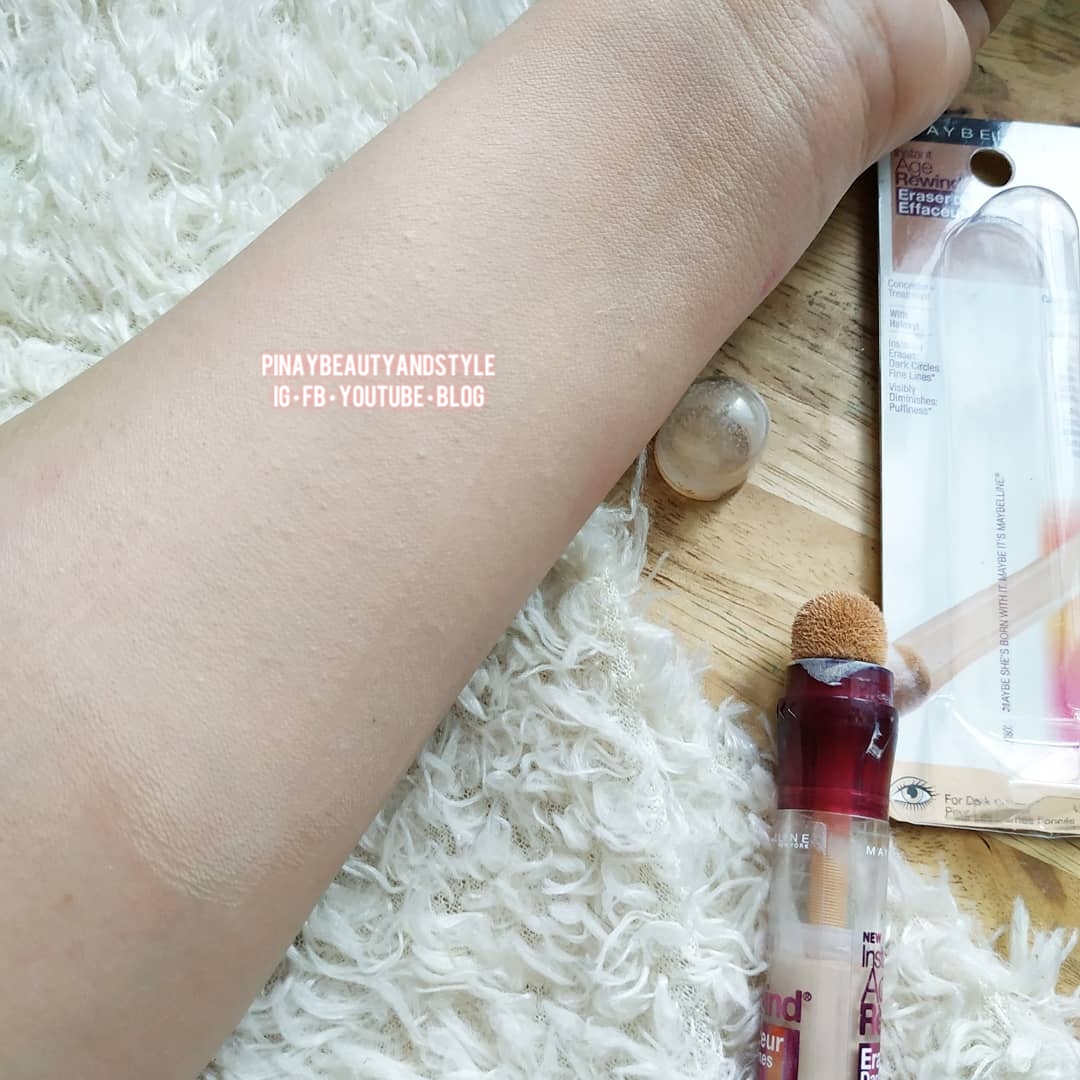 Pinay Beauty and Style: REVIEW Maybelline Instant Age Rewind Concealer - Is It A Good for Acne Prone and Sensitive Skin? #maybellineph #drugstoremakeup #TipidBeauty