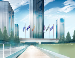 anime landscape background building embassy