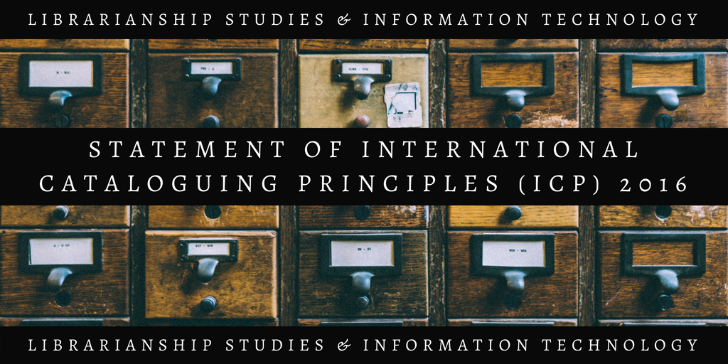 Statement of International Cataloguing Principles