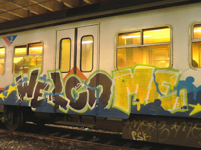 art on train