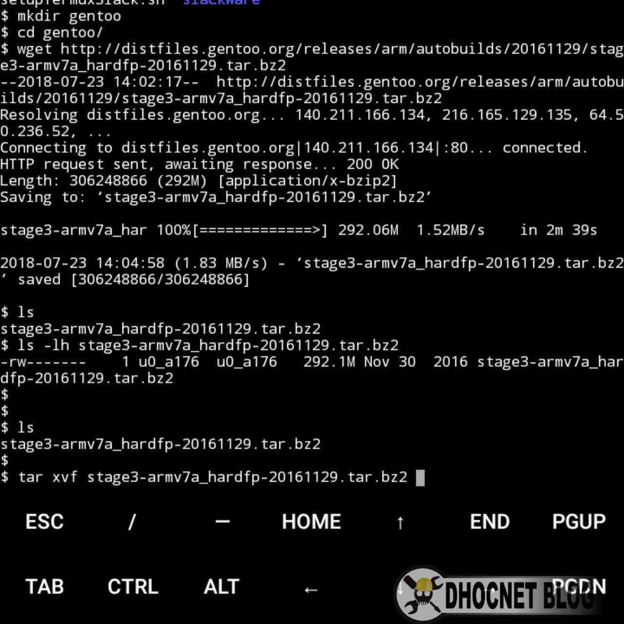 Panduan Instalasi Gentoo Linux di Android Tanpa Rooting
