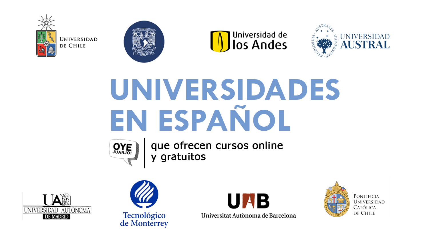 Enajenar almacenamiento tímido Universidades en español que dictan cursos online gratis