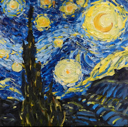 starry night paint oil van gogh paintings painting challenge macdonald 8x8 kelley sold