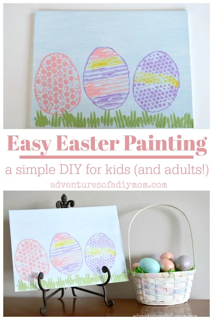 Easy Easter Painting - a simple DIY for kids (and adults!)