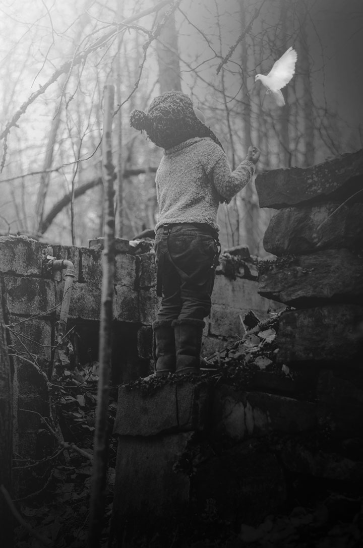 Abandoned, övergivet, porträtt, barn fotografering, övergivna platser
