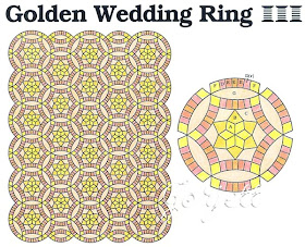 Free pattern wedding ring quilt