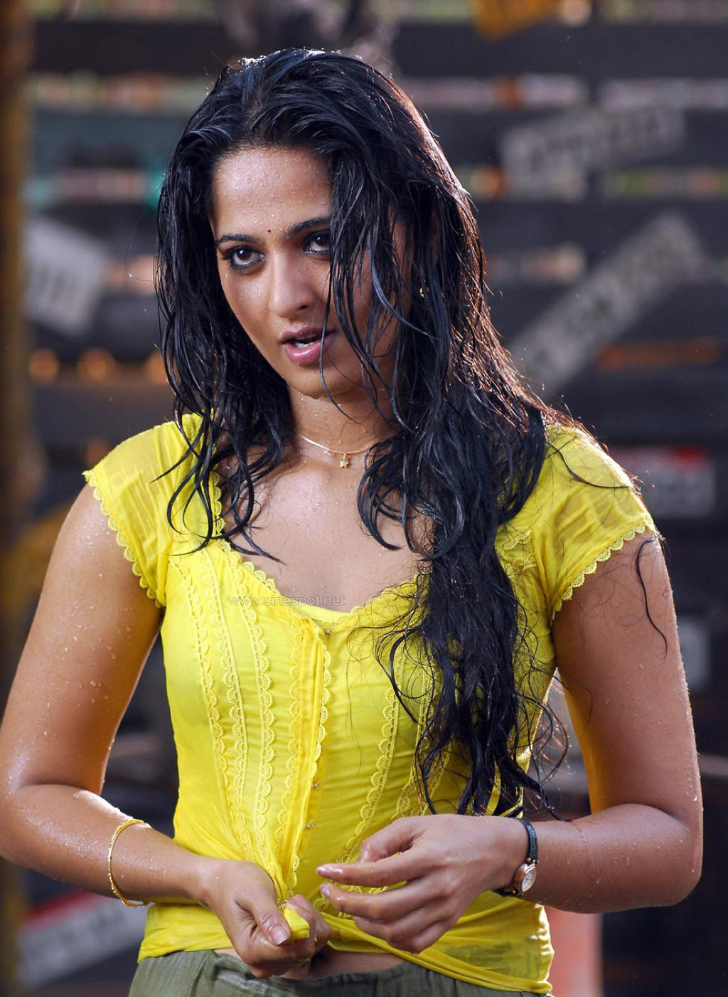 Anushka Shetty Hot Pics, Free Wallpaper, Pictures: Sexy Anushka Shetty In Wet Dress Pictures