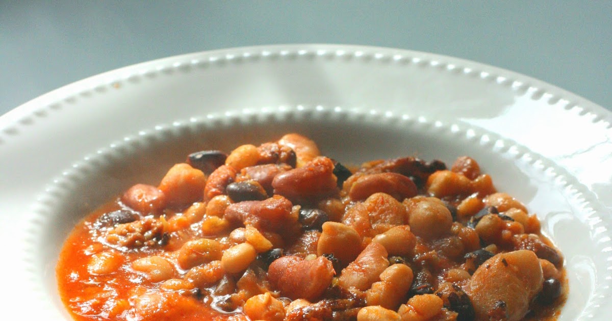 Slow Cooker ItalianStyle Calico Bean Soup A Year of Slow Cooking