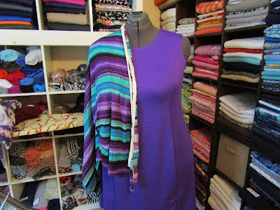 Purple ponte knit Simplicity 7243 Princess sheath dress www.sewplus.blogspot.com