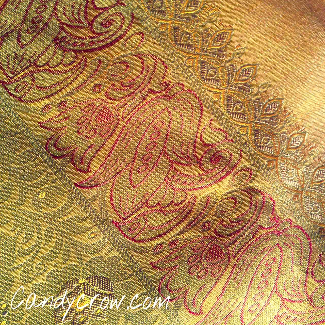gold silk saree