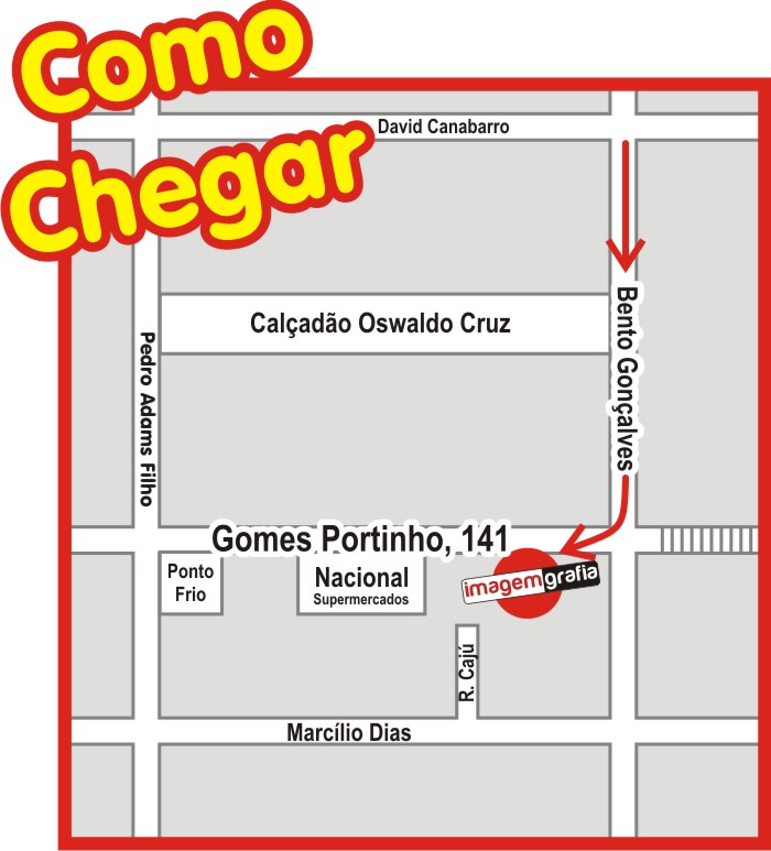 Como Chegar ImagemGrafia Presentes e Lembranças personalizadas: Como chegar na ...
