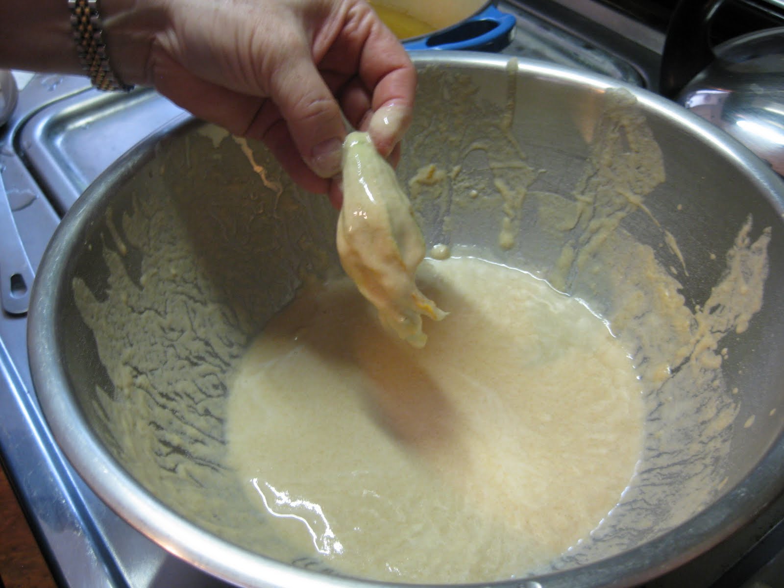 Food Lust People Love Zucchini Flowers stuffed with Fresh Goat Cheese