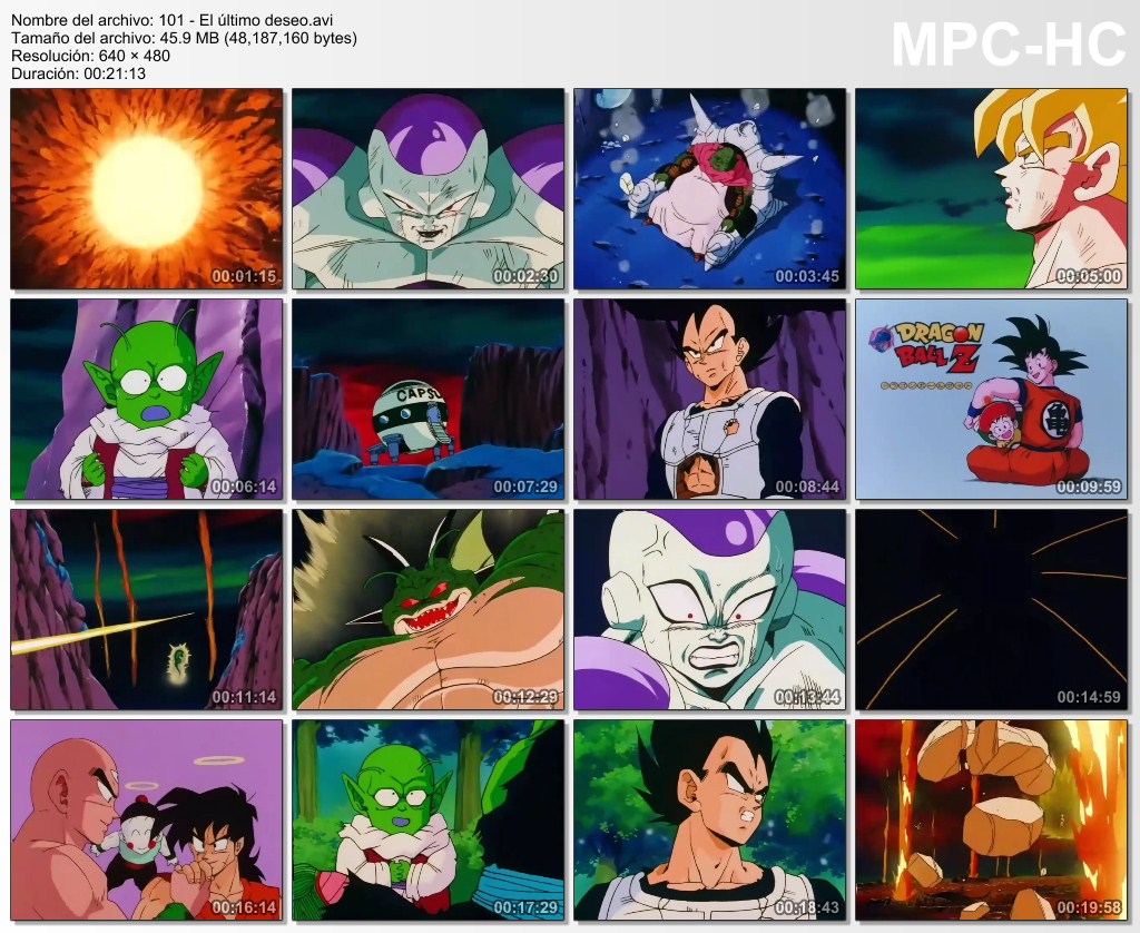 Todo Dragon Ball En Hd Dragon Ball Z Capitulo 101 El Ultimo Deseo