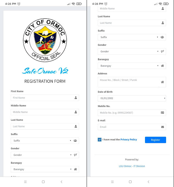 How to Get a Ormoc City QR Code through Safe Ormoc Portal
