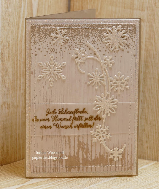 Flockengestöber | papiertier Indina | Blog Hop Team Scraphexe | Stampin' Up! | nur im November