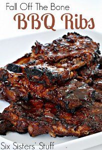 Besides having a few ingredients, this recipe for Five Ingredient BBQ Ribs is so easy because it cooks all day. The ribs marinate in a mixture of pineapple juice and brown sugar to give these easy slow cooker ribs a sweet flavor.