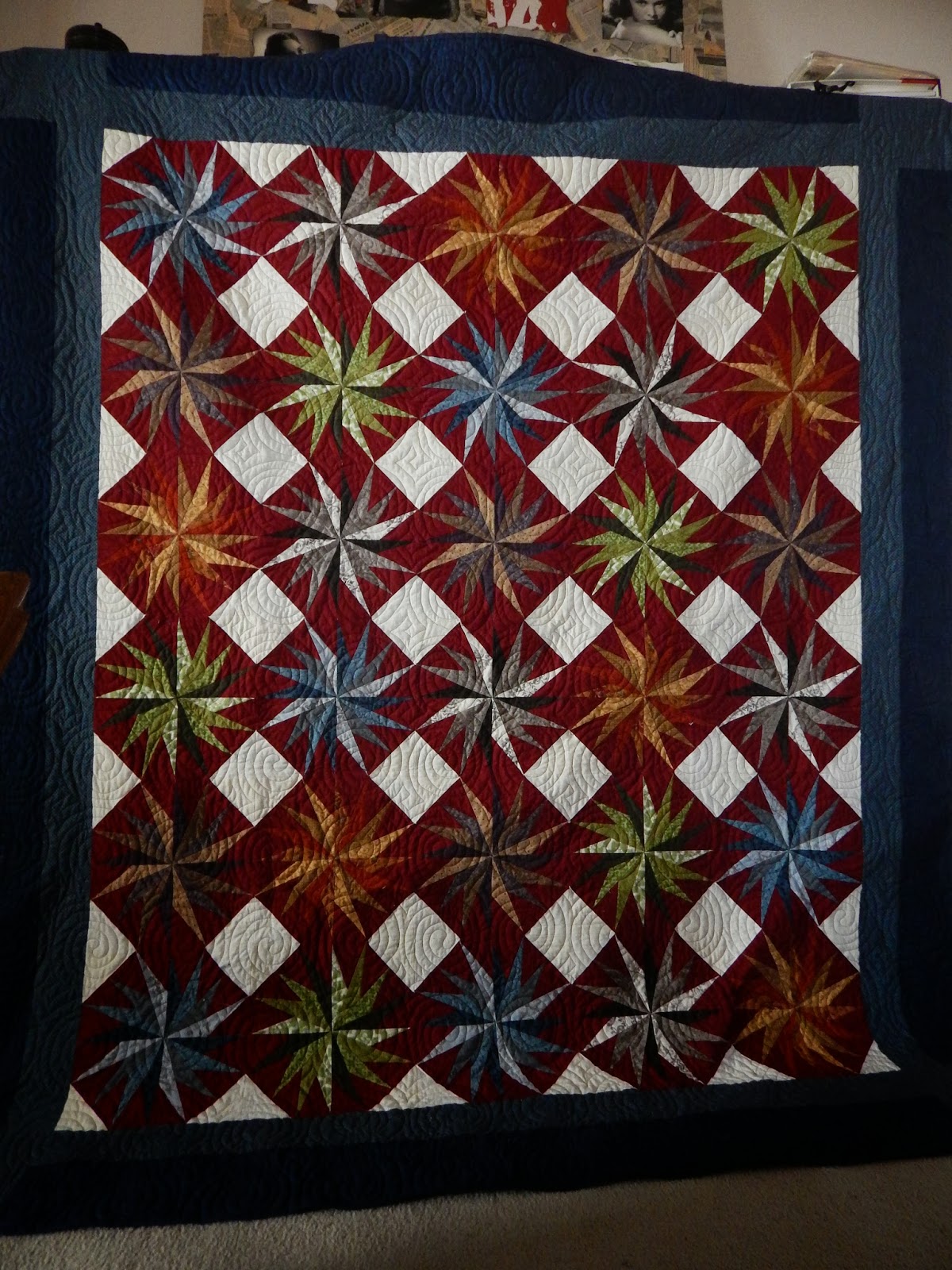 She's just a girl who creates... Jason's Quilt finally complete